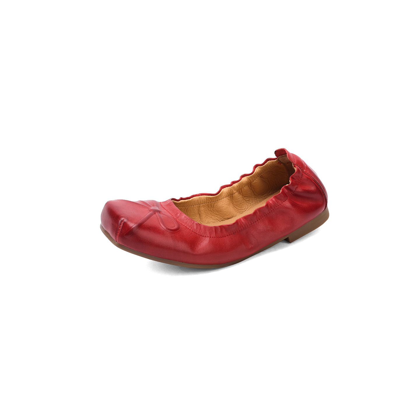 Premium Leather Ballet Flats Square Toe Bow 9 Premium Leather Ballet Flats Square Toe Bow - Image 9