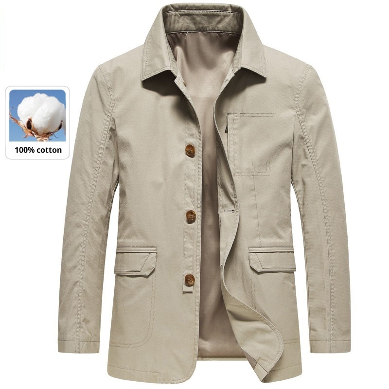 Button-up Casual Top Loose-fitting Jacket 2 Button-up Casual Top Loose-fitting Jacket - Image 2