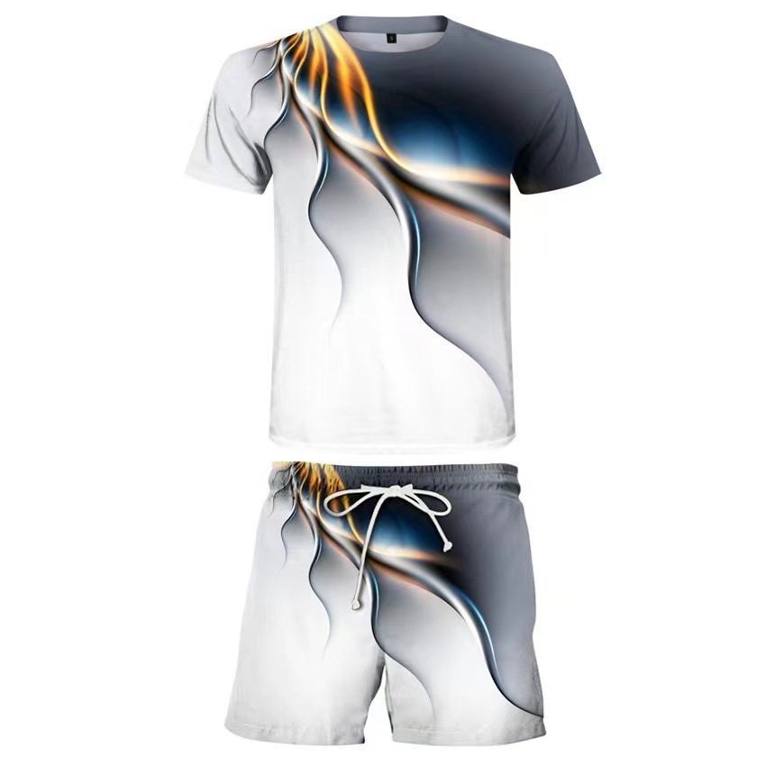 Men's Two-piece Printed Sportswear 8 Men's Two-piece Printed Sportswear - Image 8