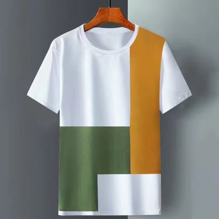 Summer Ice Silk Short Sleeve T-shirt Men 5 Summer Ice Silk Short Sleeve T-shirt Men - Image 5