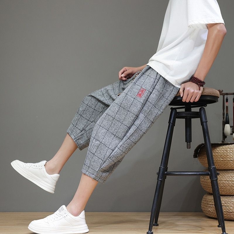 Plaid Cropped Harem Pants 6 Plaid Cropped Harem Pants - Image 6