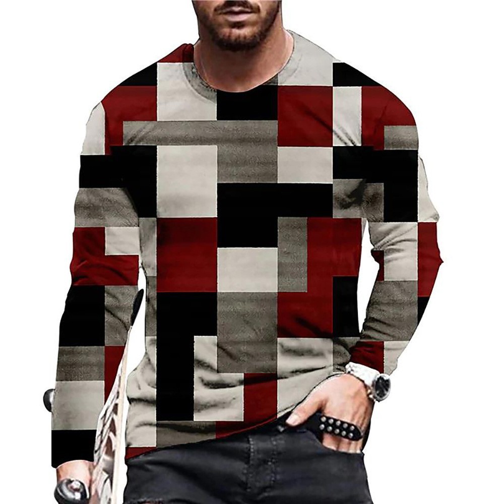 Men's Round Neck 3D Digital Printed T-shirt 5 Men's Round Neck 3D Digital Printed T-shirt - Image 5