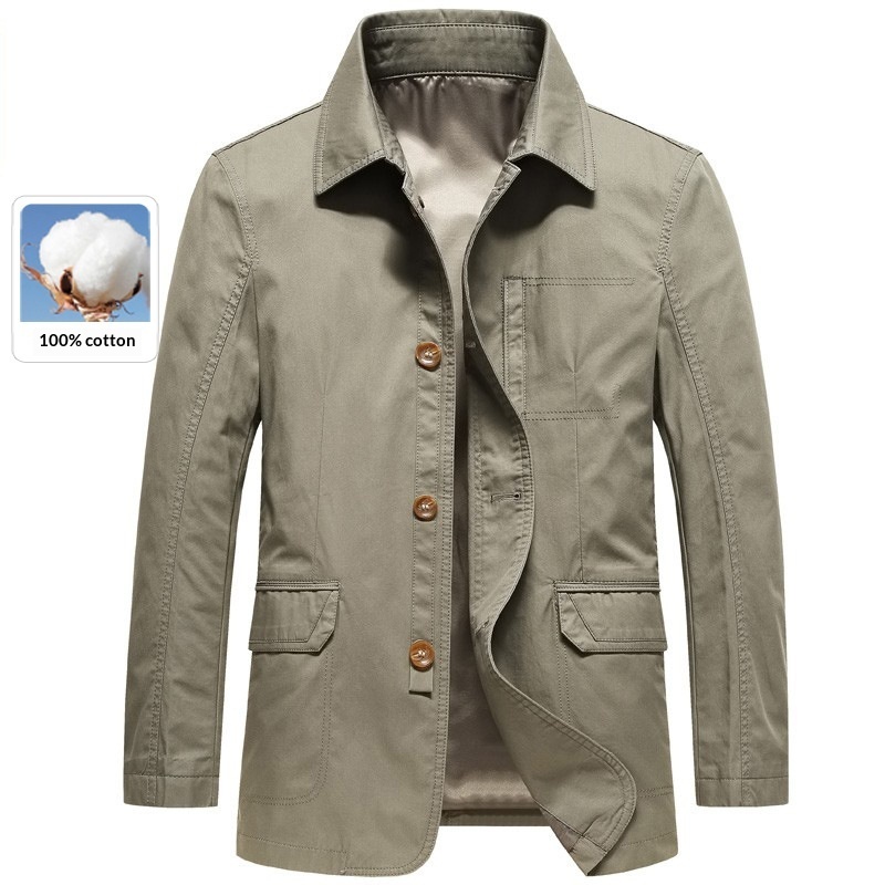 Button-up Casual Top Loose-fitting Jacket 5 Button-up Casual Top Loose-fitting Jacket - Image 5