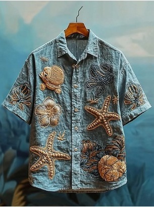 Retro style 3D Printed Short Sleeve Shirt 10 Retro style 3D Printed Short Sleeve Shirt - Image 10
