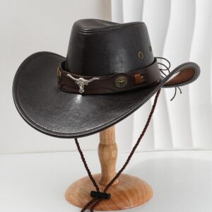 Ox-Head Retro Curved Belt Denim Hat