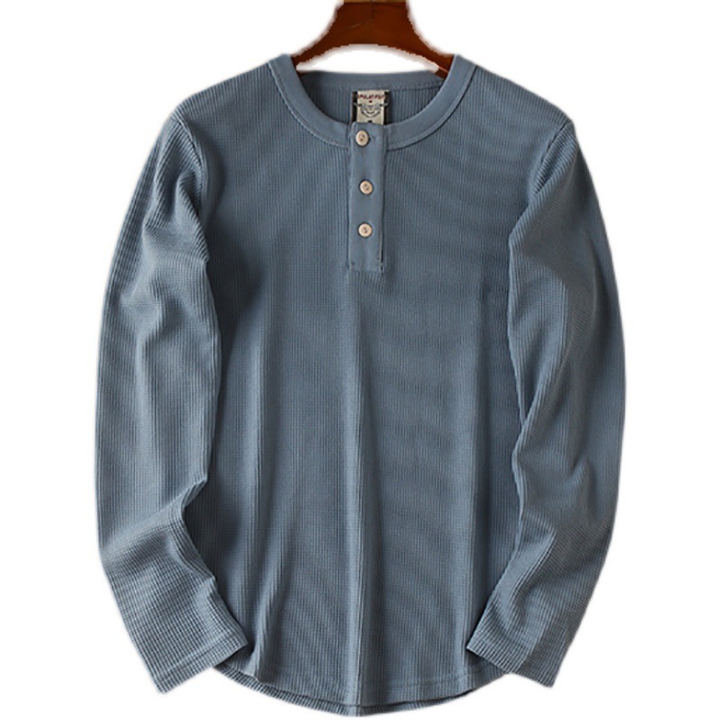 Men's Cotton Waffle-Weave Long-Sleeve Base Layer T-Shirt 7 Men's Cotton Waffle-Weave Long-Sleeve Base Layer T-Shirt - Image 7