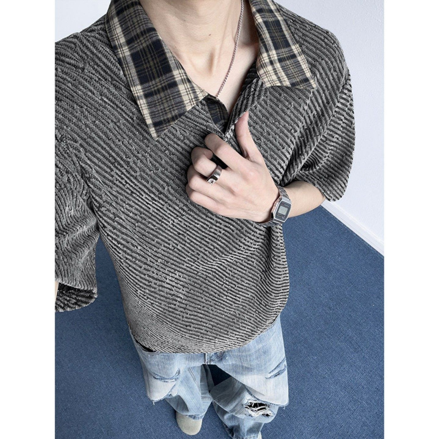 Loose-fit Casual Breathable Half-sleeve T-shirt 4 Loose-fit Casual Breathable Half-sleeve T-shirt - Image 4