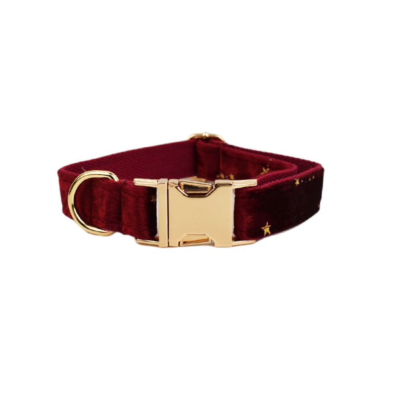 Beautiful Pet Collar Comfortable Velvet Fabric 4 Beautiful Pet Collar Comfortable Velvet Fabric - Image 4