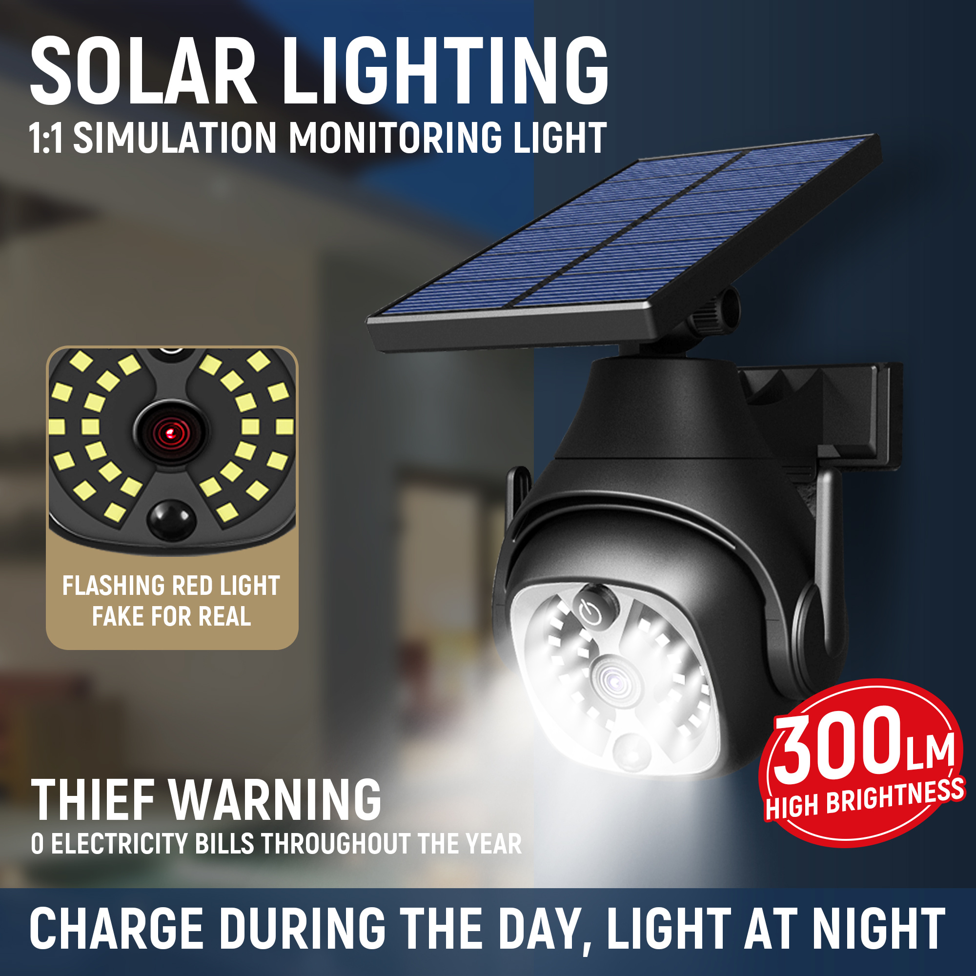 Solar Powered Waterproof Outdoor Courtyard Lights 1 Solar Powered Waterproof Outdoor Courtyard Lights