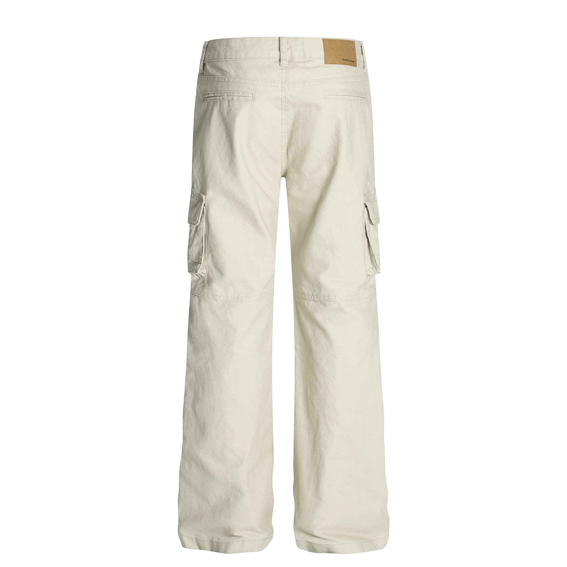Solid-Color Multi-Pocket Loose Flare-Bootcut Pants 3 Solid-Color Multi-Pocket Loose Flare-Bootcut Pants - Image 3