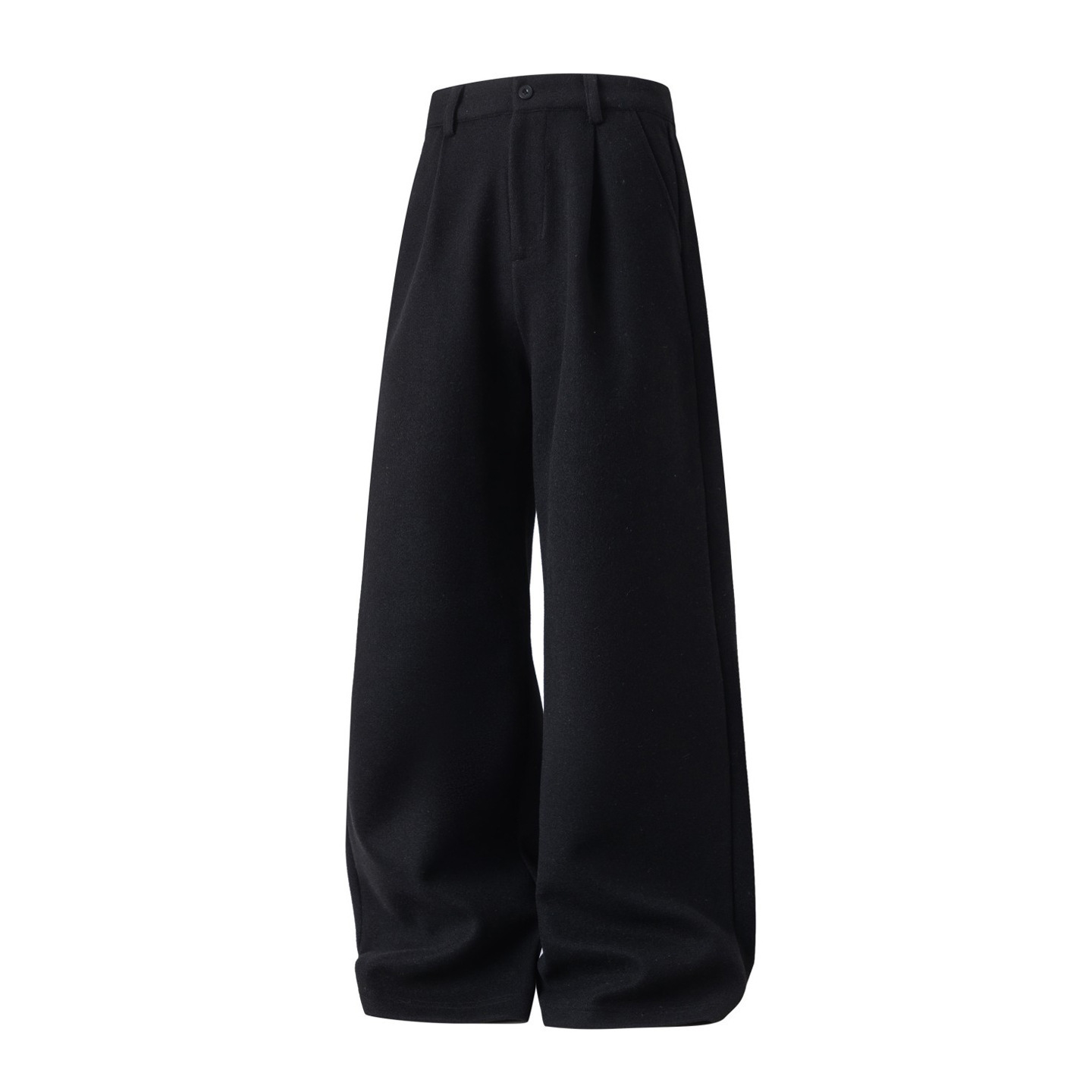 Wool Straight-leg Loose Pleated Casual Trousers 6 Wool Straight-leg Loose Pleated Casual Trousers - Image 6