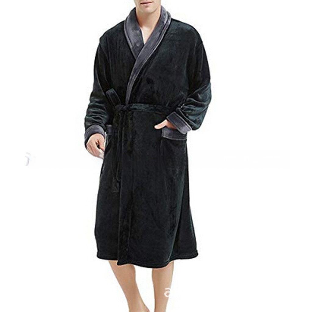 Bathrobe Long Sleeve Nightgown 2 Bathrobe Long Sleeve Nightgown - Image 2