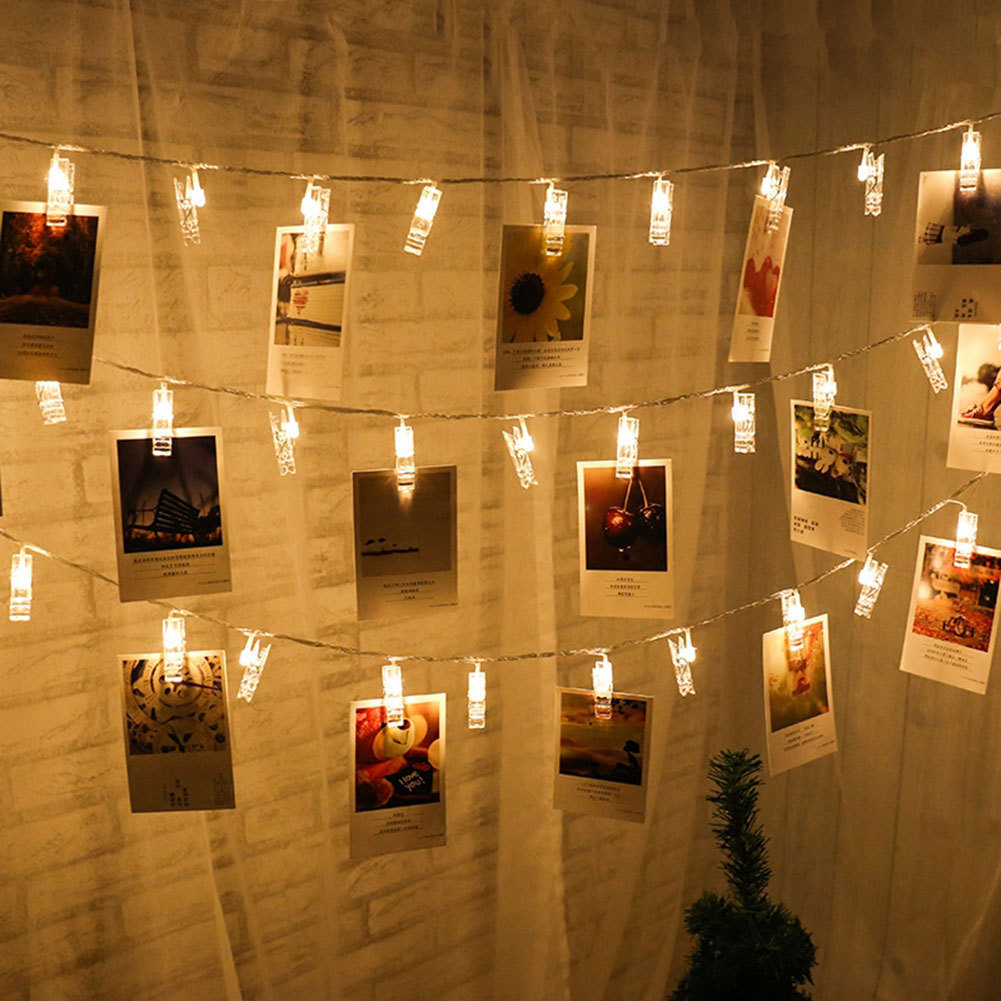 LED Photo Holder String Lights 1 LED Photo Holder String Lights