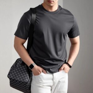Short-sleeved Viscose T-shirt
