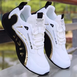 Color block Lace-up Breathable Sneakers For Men
