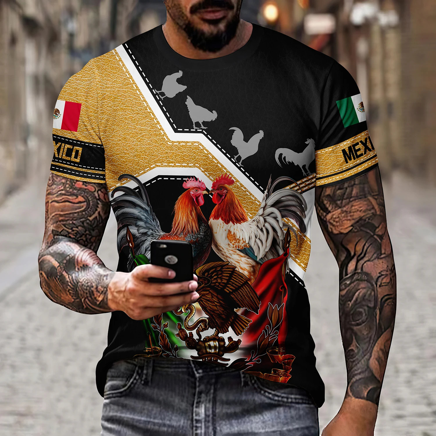 Round Neck Men's Short Sleeve T-shirt 5 Round Neck Men's Short Sleeve T-shirt - Image 5