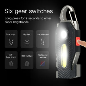 Charging Emergency Light Keychain