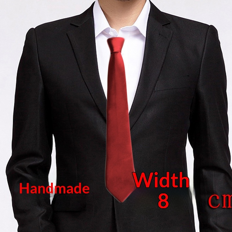 Men's Formal Slid-color Tie 5 Men's Formal Slid-color Tie - Image 5