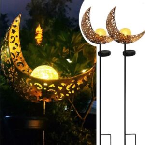 LED Solar Flame Light Metal LED
