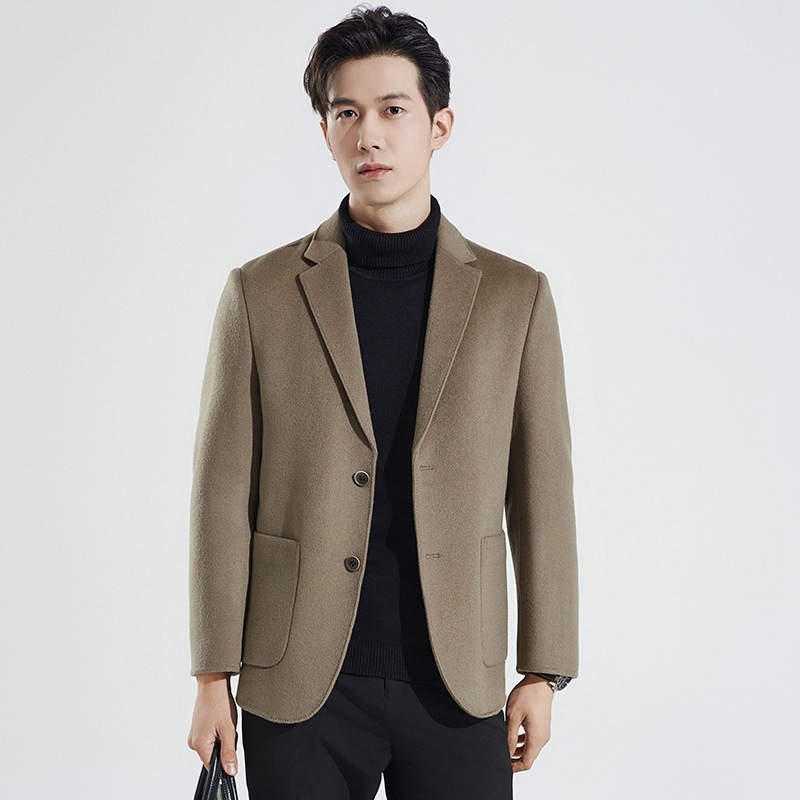 Simple Business-Casual Double-Faced Wool Coat 1 Simple Business-Casual Double-Faced Wool Coat