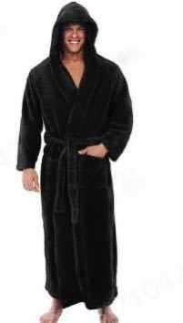 Thick Hooded Long Sleeve Nightgown 3 Thick Hooded Long Sleeve Nightgown - Image 3