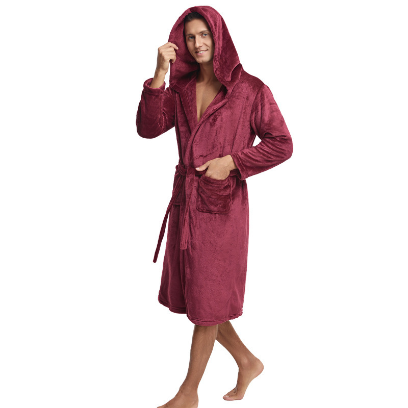 Couple Hooded Flannel Robes 4 Couple Hooded Flannel Robes - Image 4