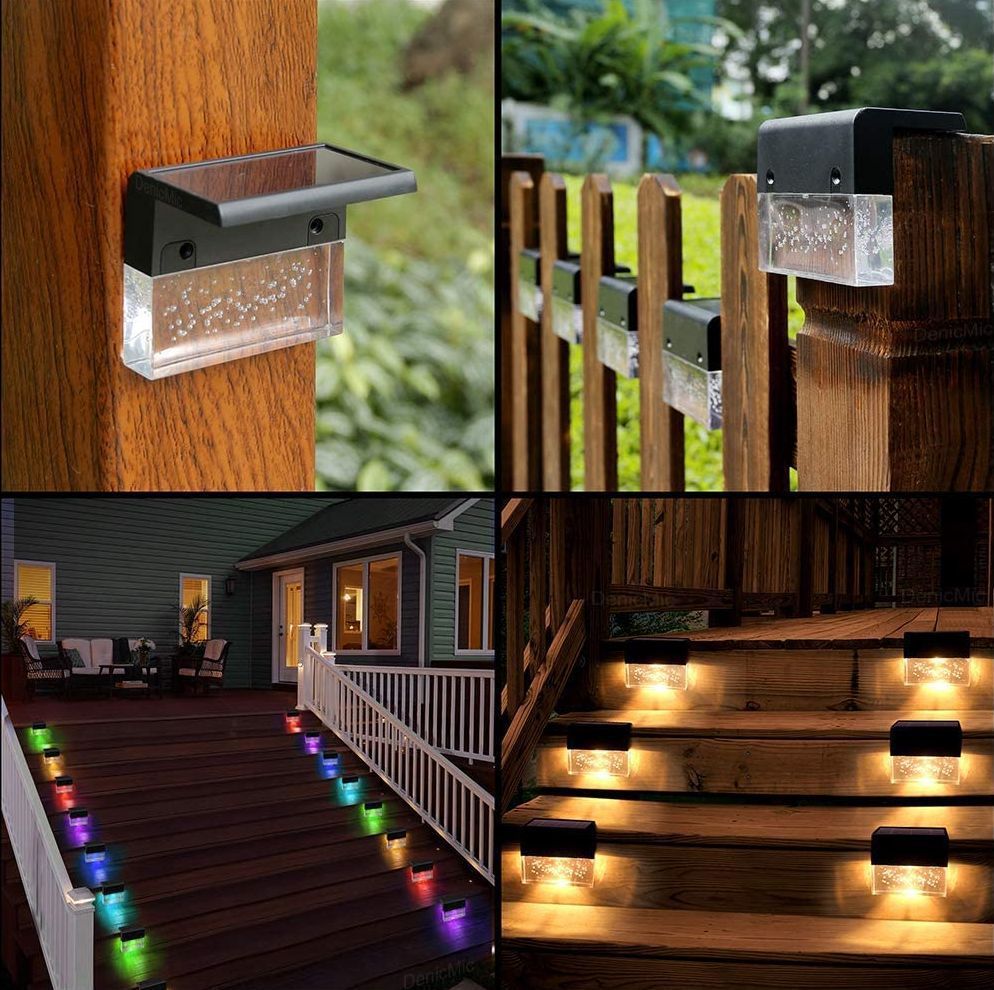 Waterproof New RGB LED Solar Light Step Fence Light 7 Waterproof New RGB LED Solar Light Step Fence Light - Image 7