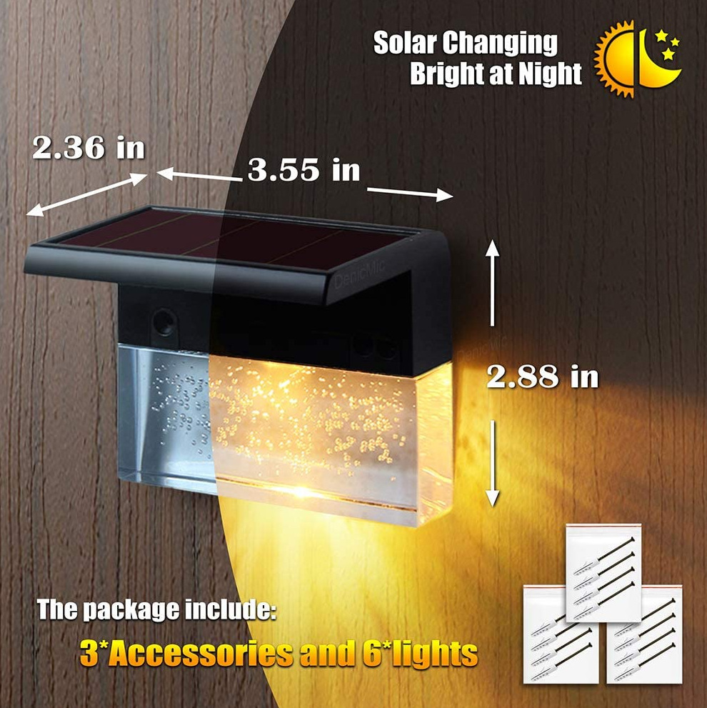 Waterproof New RGB LED Solar Light Step Fence Light 9 Waterproof New RGB LED Solar Light Step Fence Light - Image 9