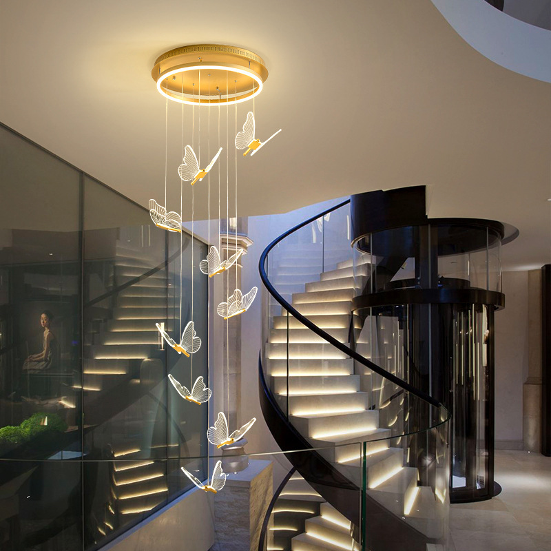 Living Room Loft Personality Dining Room Revolving Duplex Chandelier 2 Living Room Loft Personality Dining Room Revolving Duplex Chandelier - Image 2