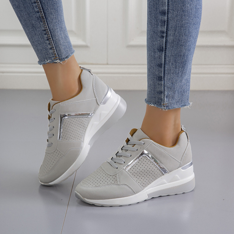 Casual Mesh Sneakers Platform Wedge Heel Shoes 5 Casual Mesh Sneakers Platform Wedge Heel Shoes - Image 5