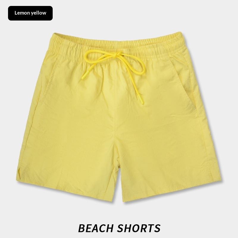 Solid-color Breathable Quick-drying Beach Shorts 2 Solid-color Breathable Quick-drying Beach Shorts - Image 2