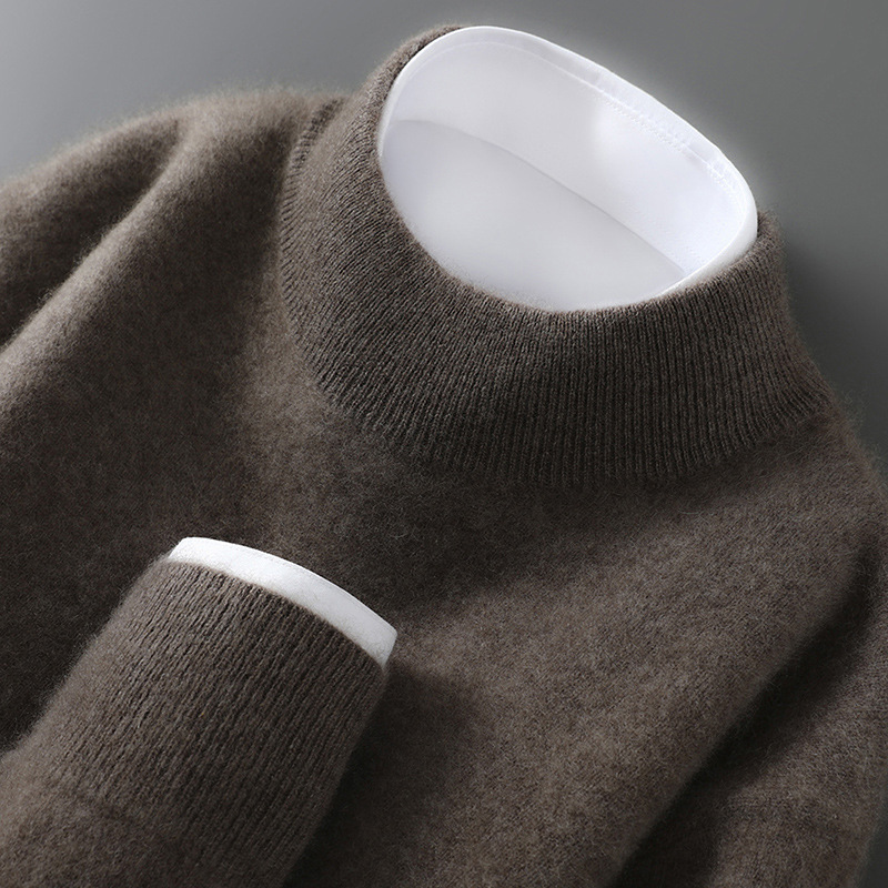 Men's Casual Loose-Fitting Cashmere Base-Layer Sweater 9 Men's Casual Loose-Fitting Cashmere Base-Layer Sweater - Image 9