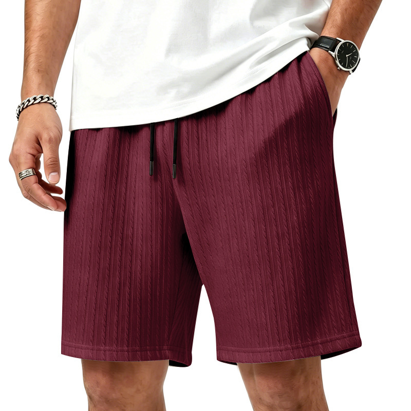 Jacquard Stretchable Loose-fit Shorts 7 Jacquard Stretchable Loose-fit Shorts - Image 7