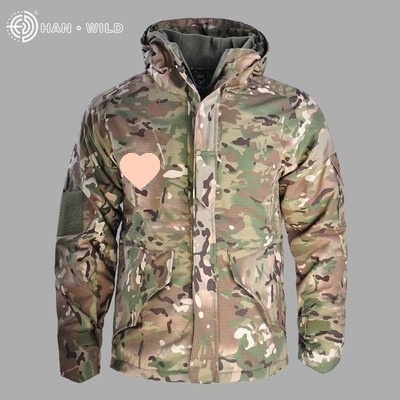 Men's Outdoor Tactical Camouflage Padded Windproof Hard shell Jacket 5 Men's Outdoor Tactical Camouflage Padded Windproof Hard shell Jacket - Image 5