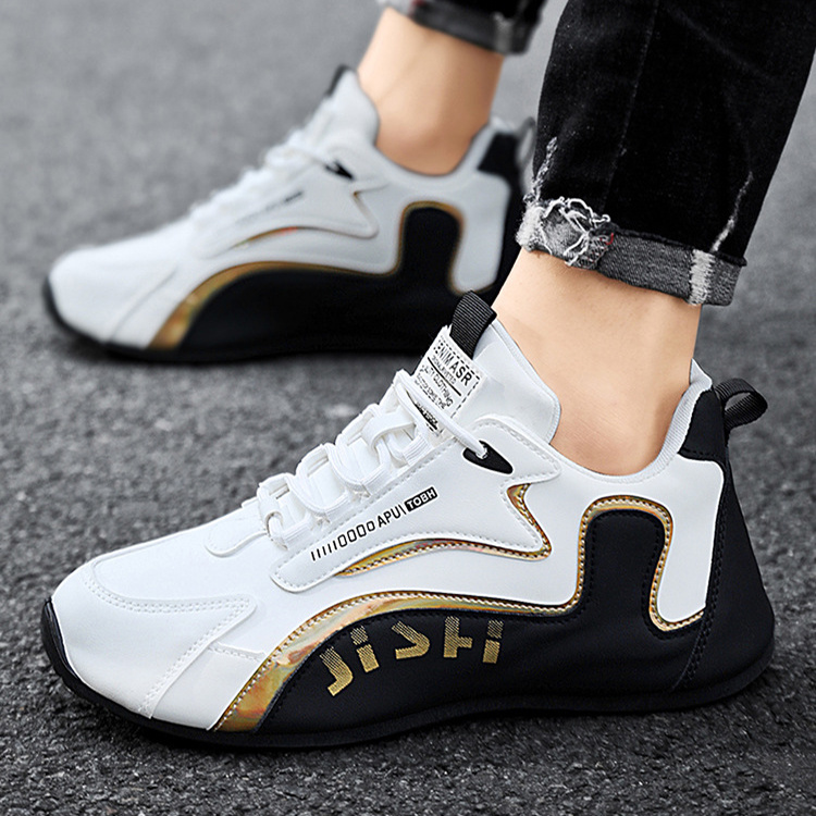 Color block Lace-up Breathable Sneakers For Men 5 Color block Lace-up Breathable Sneakers For Men - Image 5