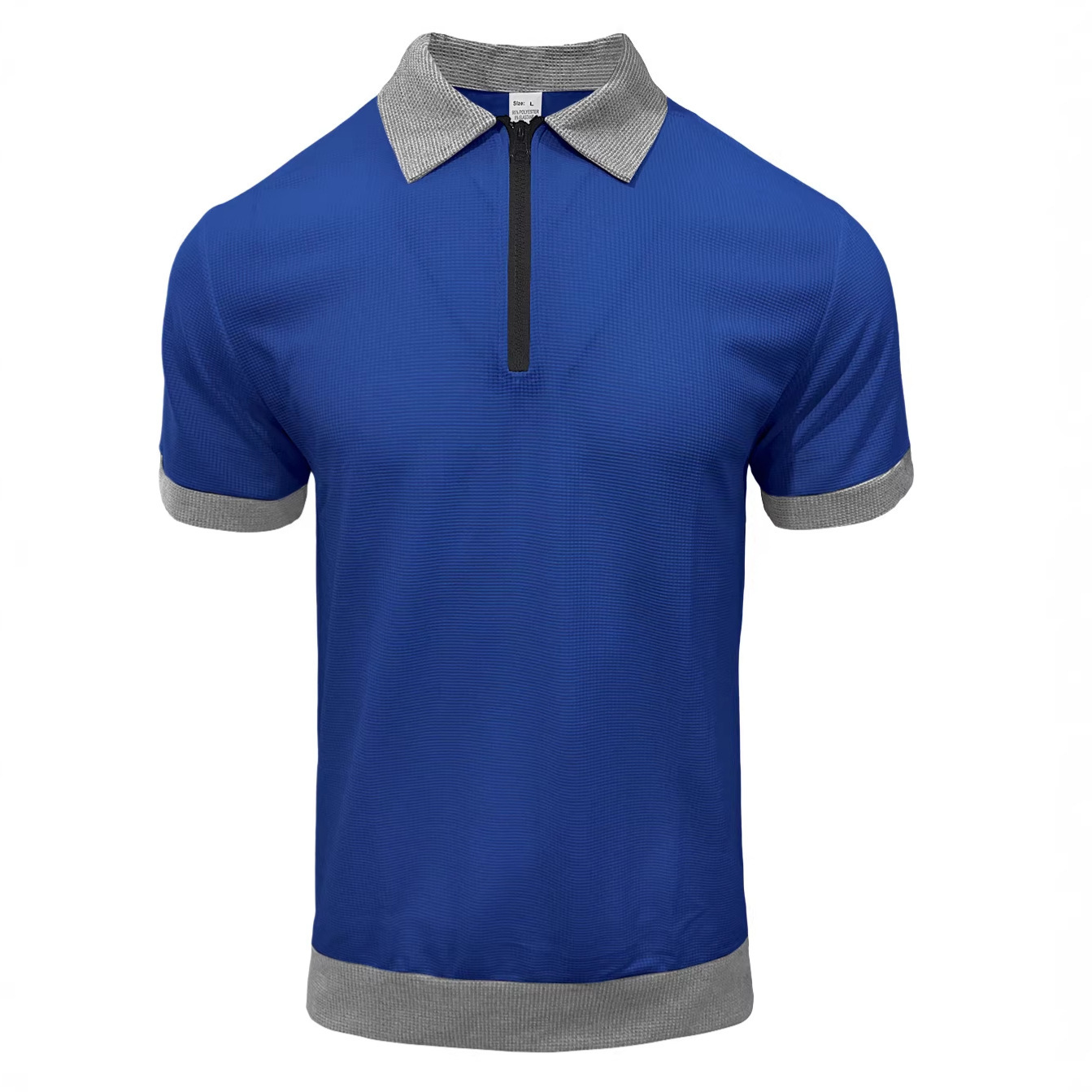 Lapel Collar And Short Sleeves Polo Shirt 8 Lapel Collar And Short Sleeves Polo Shirt - Image 8