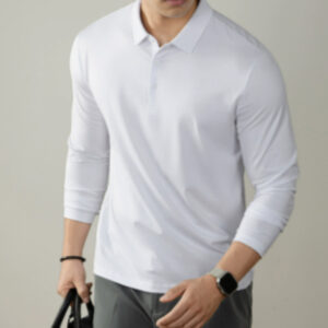 Men's Polo Shirt With Lapel Collar