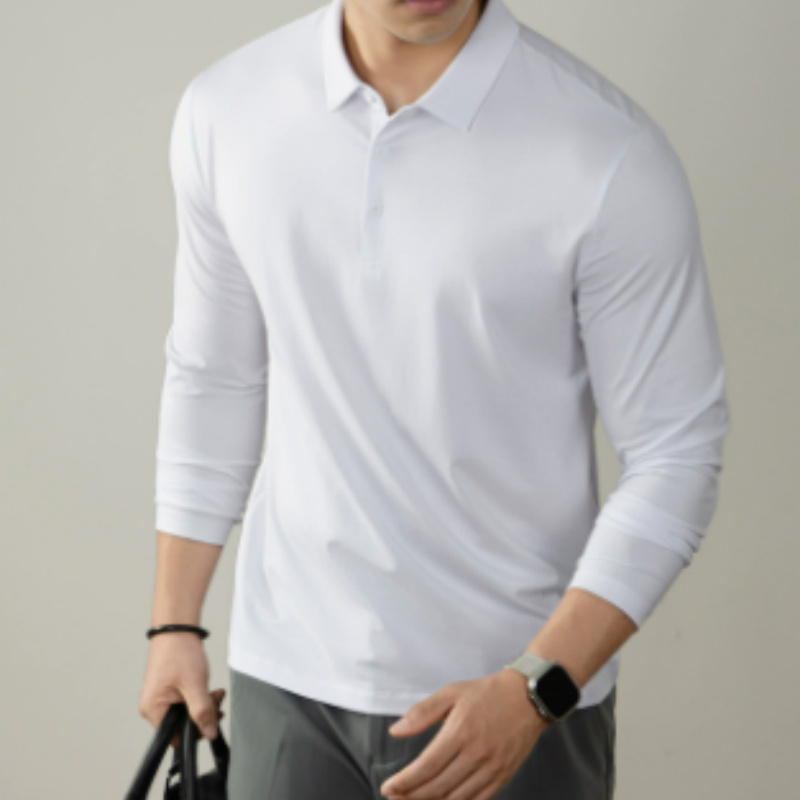 Men's Polo Shirt With Lapel Collar 1 Men's Polo Shirt With Lapel Collar