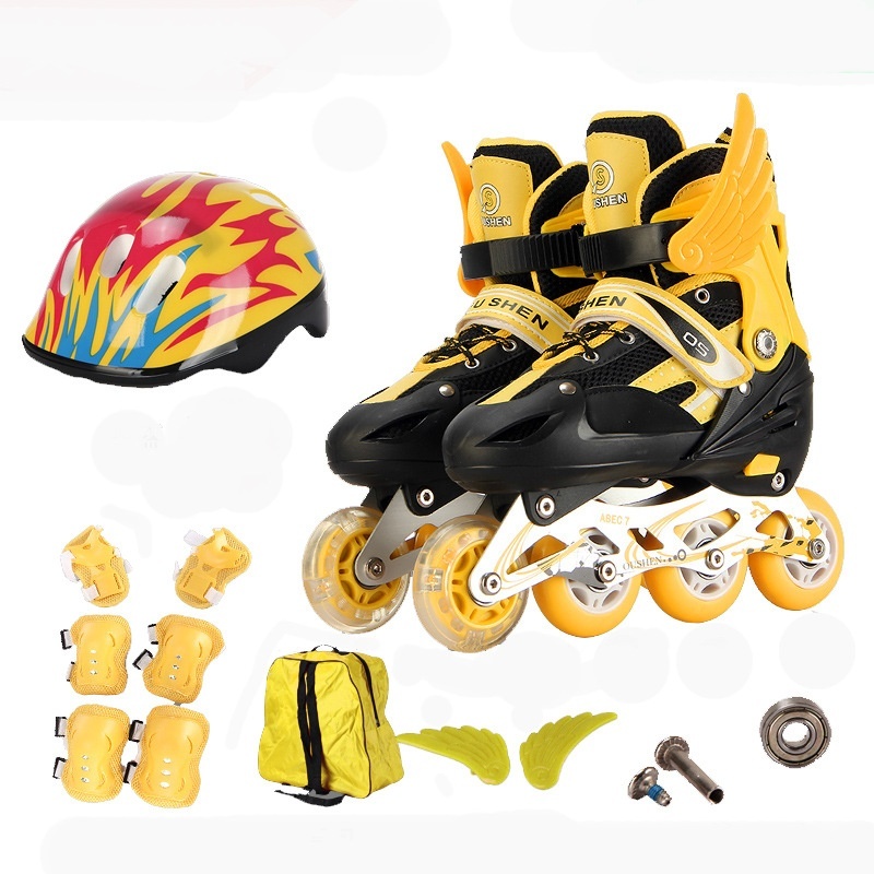 Single Wheel Adjustable Children's Roller Skates 2 Single Wheel Adjustable Children's Roller Skates - Image 2