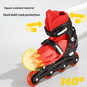 Kids Inline Skate Full Set With Multi-Adjustable Size