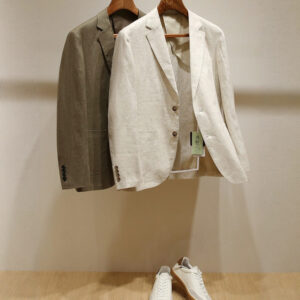 Plus-size Men's Linen Slim-fit Suit Set