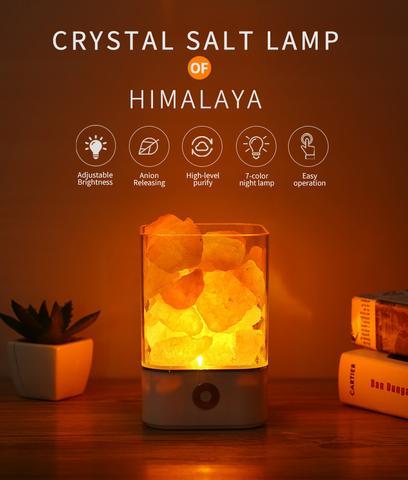 USB Crystal Light Himalayan Salt LED Lamp 4 USB Crystal Light Himalayan Salt LED Lamp - Image 4