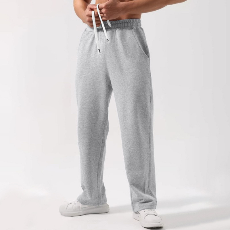 Solid Color Elastic-waist Drawstring Sweatpants 6 Solid Color Elastic-waist Drawstring Sweatpants - Image 6