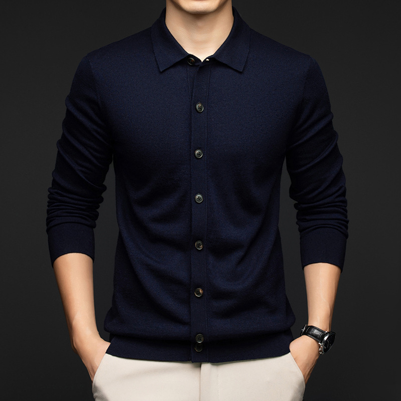 Men's Solid-color Wool Sweater 7 Men's Solid-color Wool Sweater - Image 7