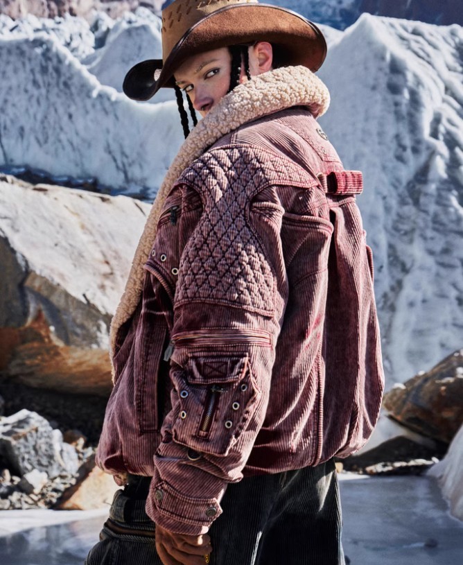 Corduroy Duck Down Jacket 2 Corduroy Duck Down Jacket - Image 2