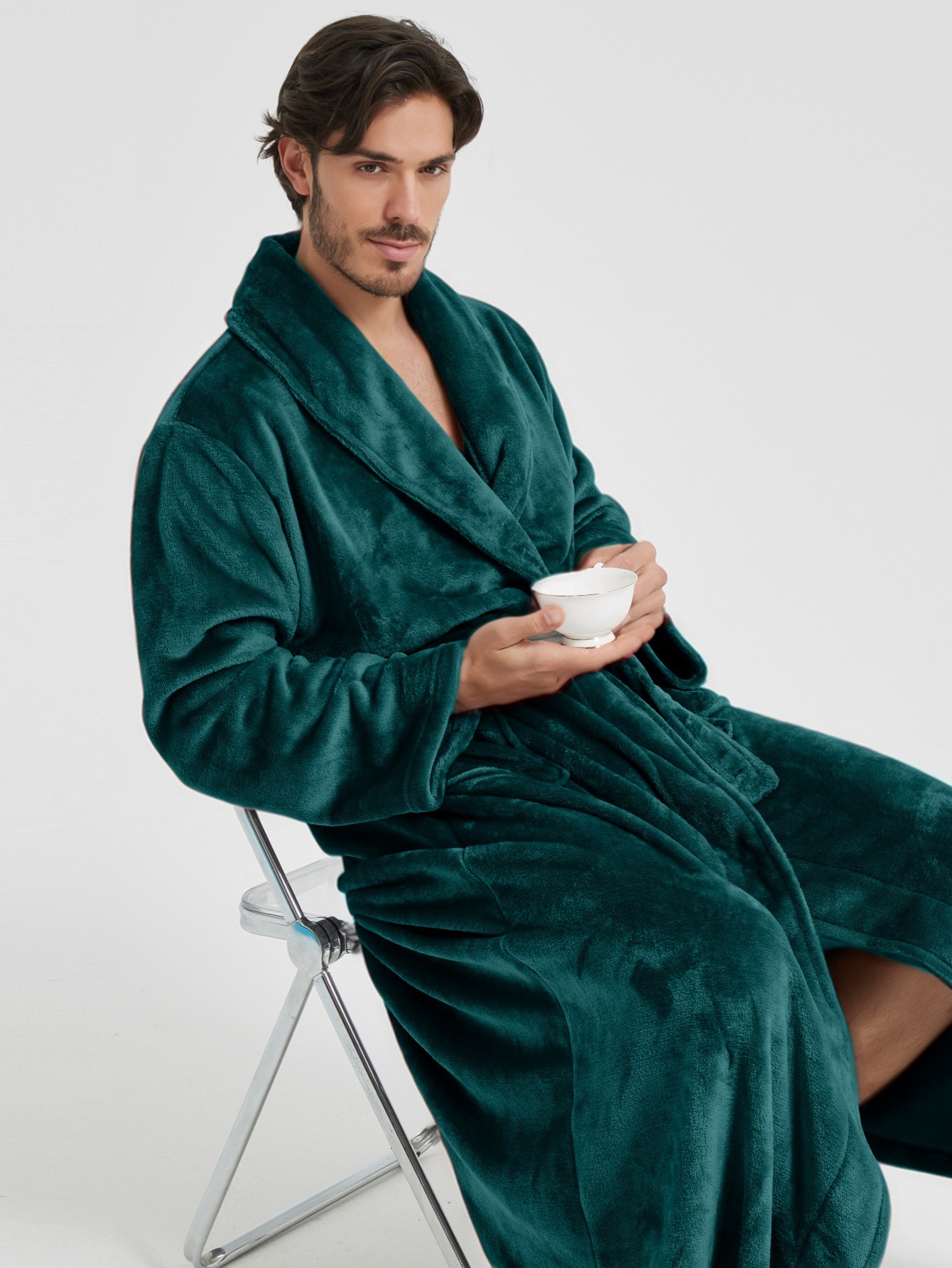 Flannel Men's Robe 5 Flannel Men's Robe - Image 5