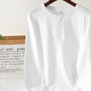 Pullover New Style Combed Pure Cotton Long Sleeve Shirt