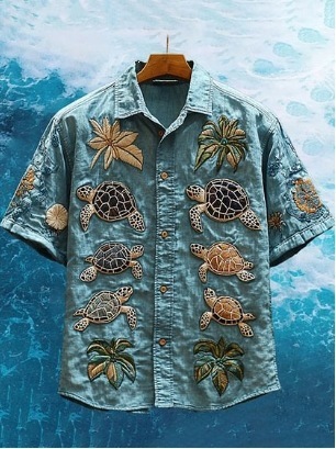 Retro style 3D Printed Short Sleeve Shirt 3 Retro style 3D Printed Short Sleeve Shirt - Image 3