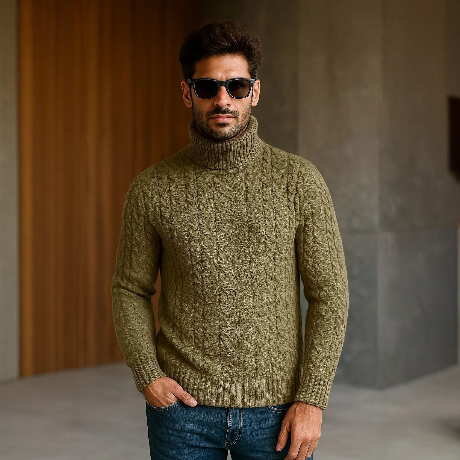 Men's Turtle neck Sweater 1 Men's Turtle neck Sweater