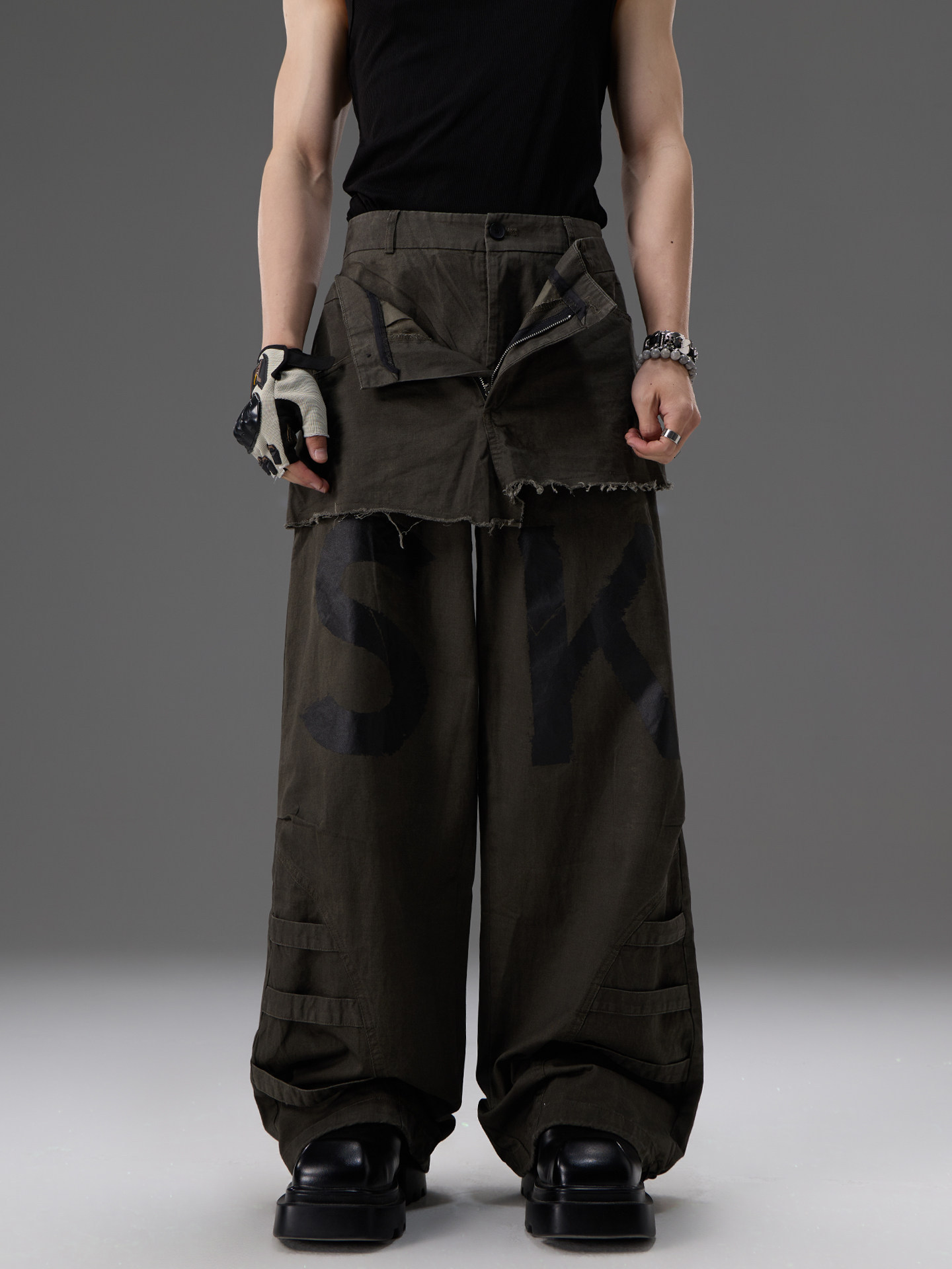 Two-piece Straight-leg Workwear Pants 5 Two-piece Straight-leg Workwear Pants - Image 5